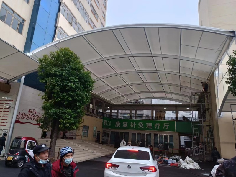 2026自贡推拉棚膜结构一体化厂家，厂区、园区停车棚工程承接